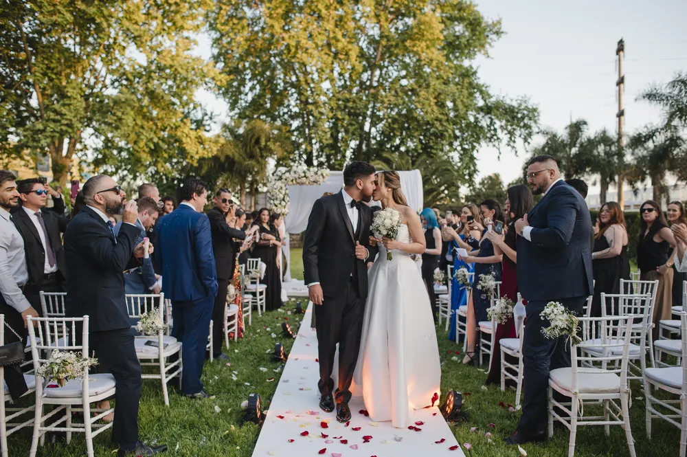 Casamiento celebrándose en Puro Pilar